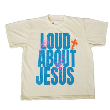 Loud About Jesus Box Tee (Fiesta)