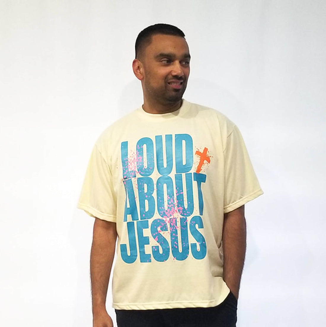 Loud About Jesus Box Tee (Fiesta)