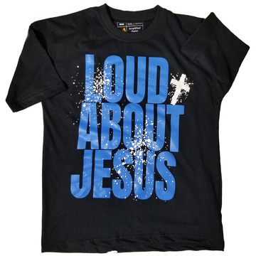 Loud About Jesus Box Tee (Black)